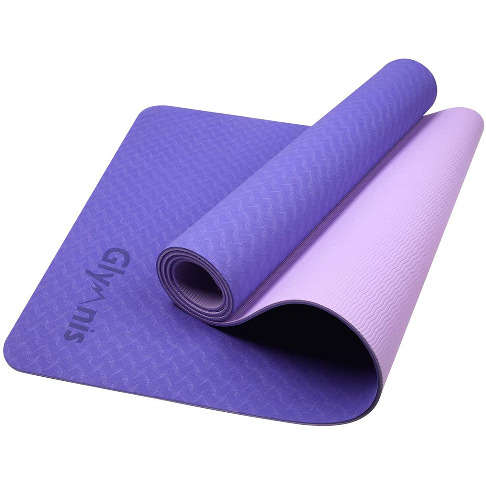 Glymnis Yoga Mat, Exercise Mat Made of Thermoplastic Elastomer (TPE), Non-Slip  Exercise Mat, Fitness Mat for Yoga/Pilates/Fitness with Carry Strap and  Cleaning Cloth, 183 cm x 61 cm x 0.6 cm –